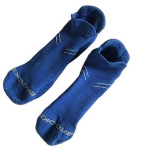 Womens Brooks Low Cut Roll Tab Socks Blue Athletic Run - Size M - GUC